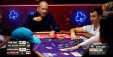 Convinto di essere drawing dead getta le sue carte nel muck: che svista per Rob Yong alla partita Hustler Casinò Live!