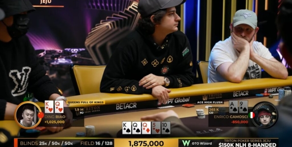 Tutto scritto? La mano che è costata a Enrico Camosci il 16° posto al 150k Triton SHRS Jeju