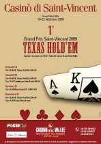 Poker Club di Lottomatica sponsor del Grand Prix Saint Vincent di Texas Hold&rsquo;em