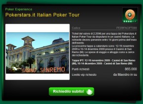 sisal poker rewards