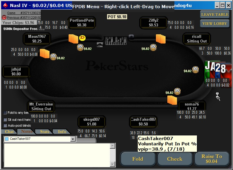 Freepokerdb v0.11: il modo più semplice per avvicinarsi al tracking