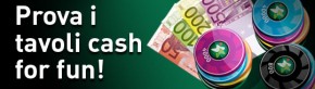 Sisal Poker lancia il cash game for fun