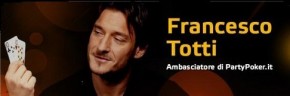 Francesco Totti testimonial di Party Poker – gioca a Poker online Texas Hold’em contro il Capitano!