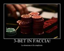 Torneo Buyin €5 – Multiway pot in big blind con tris sul board