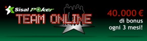 Vinci il tuo posto nel Team Sisal Poker Online