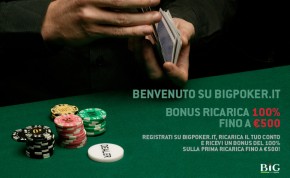Guadagna un bonus di 500 euro su BigPoker.it!