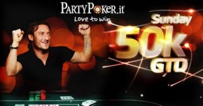 Torna il 50K GTD su PartyPoker.it