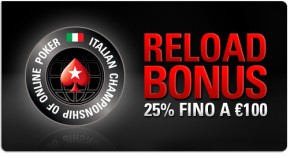 Bonus Reload ICOOP su Pokerstars