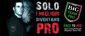 3 posti nel BigPoker Team PRO con “Race To Pro”