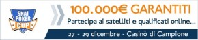 Blog Live Snai Poker Cup, quarta tappa a Campione