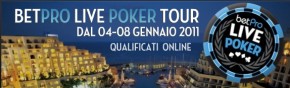 Satelliti Online per la terza tappa del BetPro Live Tour