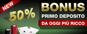 Con Winga Poker un bonus sul primo deposito di 30 euro