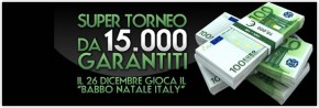 Natale e Santo Stefano su ItalyPoker: garantito da 15.000 e freeroll da 500