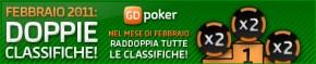 Febbraio si raddoppia su GD Poker