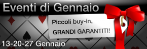 A gennaio 3 grandi tornei su Winga Poker