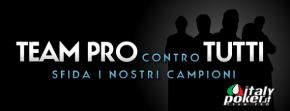 Team Pro italypoker vs Tutti: Sfida il team e vinci bonus in denaro!