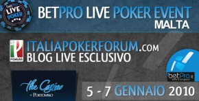 BLOG LIVE BetPro Live Tour al Casinò Portomaso di Malta