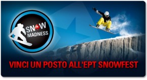 Satelliti online per EPT Snowfest 2011: incontra Alberto Schiavon con Snow Madness