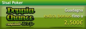 Doppia Chance e Classifica serie A Premium per Sisal Poker
