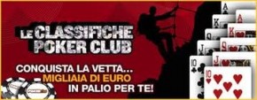 Più di 100.000 Euro garantiti con le nuove classifiche Poker Club!