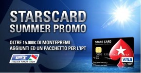 StarsCard Summer Promo : 15.000€ e un pacchetto IPT in palio