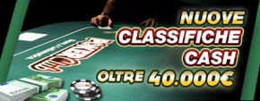 Nuove classifiche Cash Game su Poker Club!
