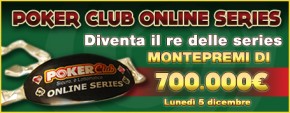 A Dicembre arrivano le Poker Club Online Series!