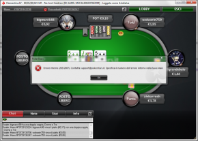 Errore 55/2007, AAMS stamattina non ci fa giocare a poker?