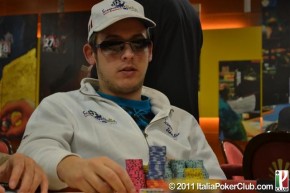 Filippo Candio davanti a tutti alla Notte del PokerClub!