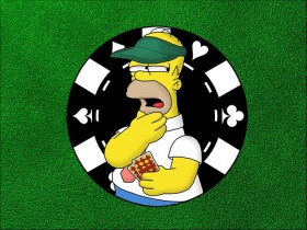 Homer Simpson grinder di poker online!
