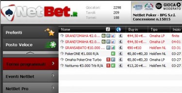 Nuovo software per NetBet Poker!