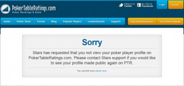 PokerStars fa causa a PokerTableRatings!