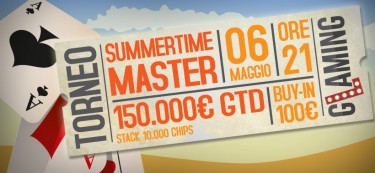 Qualficati per il “Summertime Master” di Glaming Poker di stasera: in palio 150.000 euro garantiti!