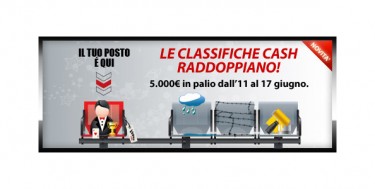 Winga Poker raddoppia le classifiche cash game: 5000 euro in palio!