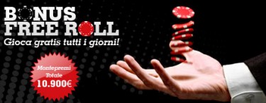 18.000€ in freeroll per tutto agosto su Pokerclub Lottomatica!