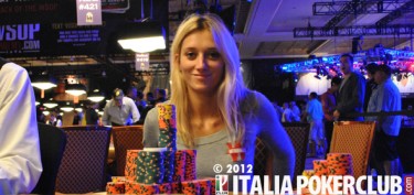 La decima classificata al Main WSOP 2012 Gaelle Baumann è di nuovo l’ultima donna ad abbandonare il Rio