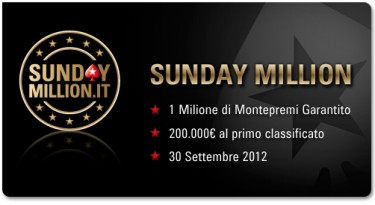 Ecco gli ultimi satelliti per il Sunday Million!