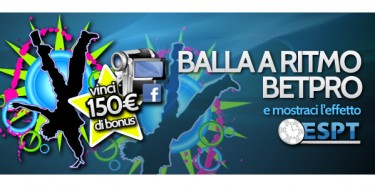 Balla a ritmo con Betpro e vinci 150 euro!