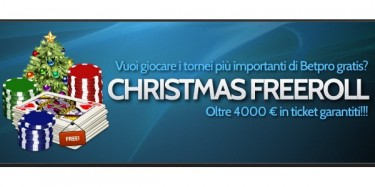 Gioca ai freeroll di BetPro: in palio 4.500 euro in ticket tornei!