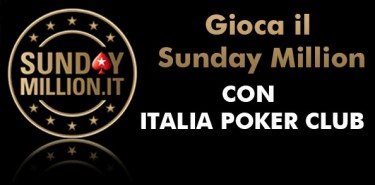 IPCSocialMillion: Qualificati al Sunday Million con noi!