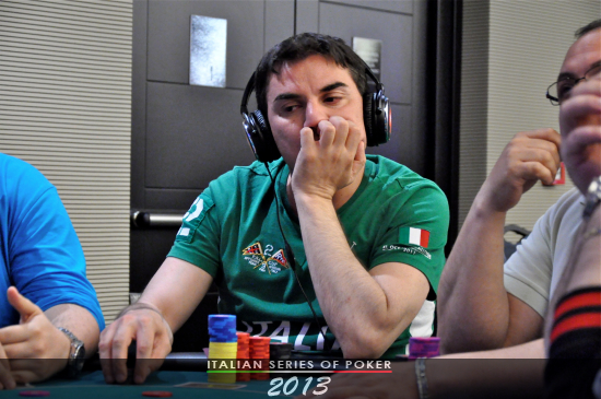 Alessandro Adinolfo, chipleader del Main Event