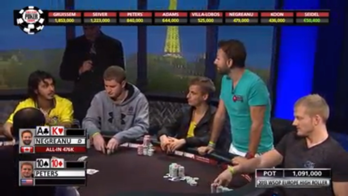 WSOPE HR Negreanu all-in