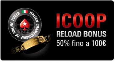 Reload bonus per giocare l’ICOOP!