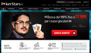 Benvenuti al nuovo sito di PokerStars.it!