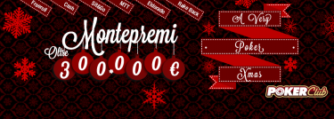 ‘A Very Poker xMas’ su Poker Club: iniziative per tutti i gusti con 300.000€ garantiti!