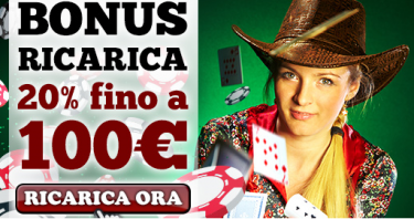 Deposita su PokerYes, fino al 9 Marzo riceverai subito il 20% in più!