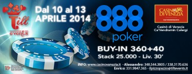 Tilt Events e 888 portano il grande poker al Casinò di Venezia