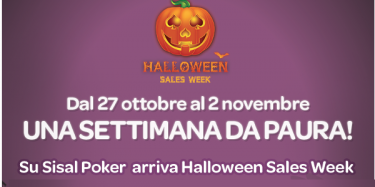 Halloween Sales Week su Sisal Poker: sconti nei principali tornei fino al 70% del buy-in!
