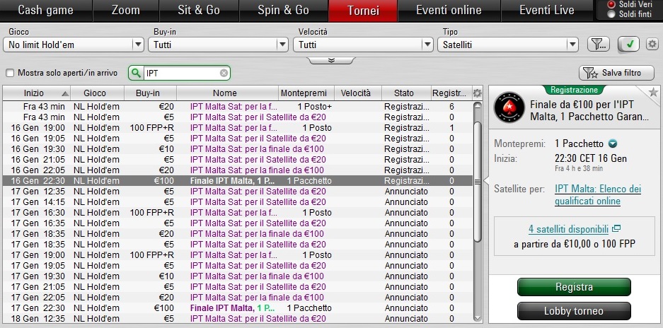 lobby ipt pokerstars