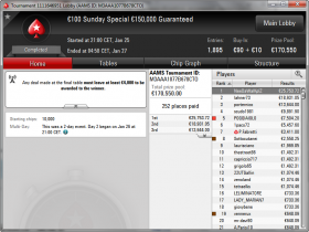 Che run ‘NeeDaWalKplZ’: tre tavoli finali del Sunday Special in un mese e mezzo e arriva la vittoria!